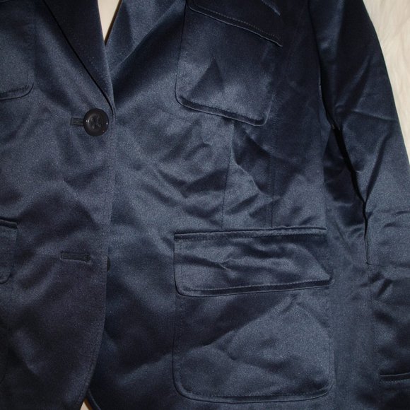 Dark Blue SUIT JACKET BY AXCESS SIZE 14 USED ONCE - Picture 5 of 5